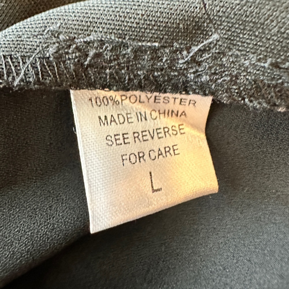NWT Black Cinched Waist Blouse – Long‎ Sleeve Top L - Picture 10 of 11